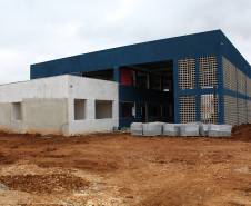 Construção da nova sede do Detran em São José dos Pinhais está na fase final. Foto: Henrick Loyola Porzycki