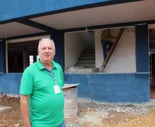 Construção da nova sede do Detran em São José dos Pinhais está na fase final. Foto: Henrick Loyola Porzycki