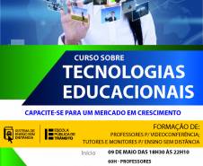 Detran abre vagas para formação de docentes, monitores e tutores no Sistema de Educação a Distância