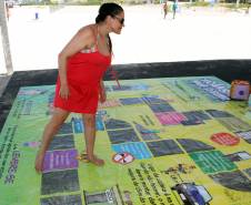 Centenas de pessoas já passaram pela tenda recreativa do Departamento Estadual de Trânsito do Paraná (DETRAN-PR) que está montada na Avenida Atlântica em Matinhos (PR), Litoral do estado.Foto: Soldado Adilson Voinaski Afonso