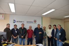 Na segunda-feira (27), o diretor-geral do Departamento de Trânsito do Paraná (Detran-PR), Cesar Kogut, se reuniu com o prefeito e o secretário municipal de segurança de Pontal do Paraná, Marcos Fioravante (Marcos Casquinha) e Coronel Xavier. No encontro, foram apresentadas algumas necessidades do município junto ao órgão, como por exemplo, a instalação de um posto. 