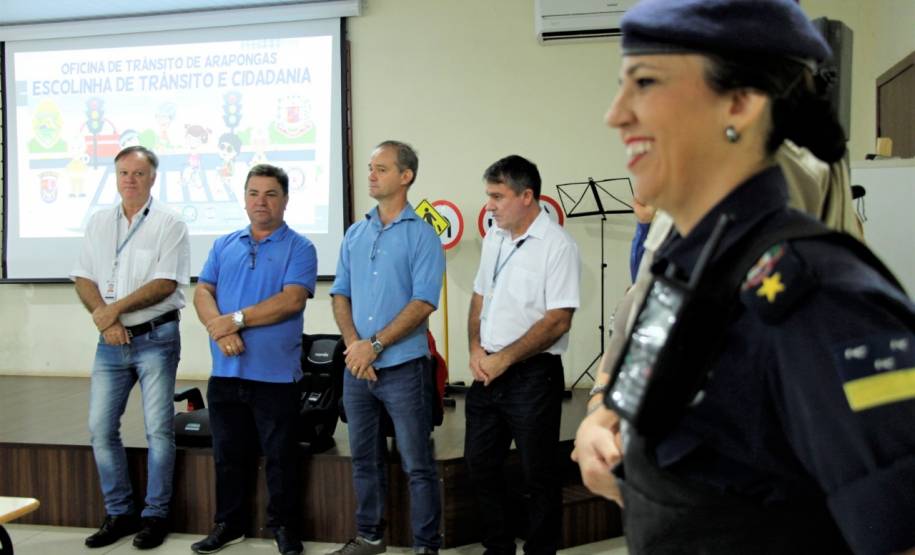 Diretoria do Detran-PR visita Escolinha de Trânsito de Arapongas