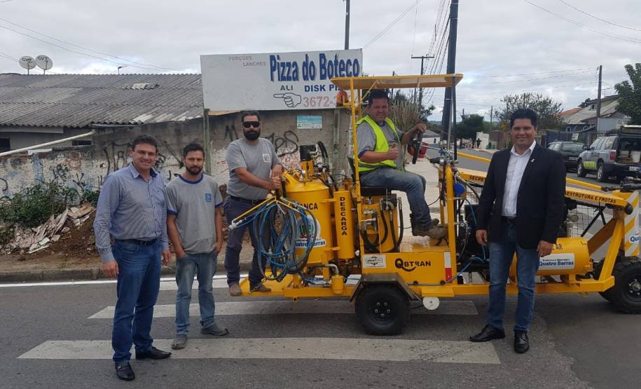 Nesta quinta-feira (9), o diretor de gestão de pessoas e desenvolvimento profissional, Marinho Guimarães, do Departamento de Trânsito do Paraná (Detran-PR) esteve no município de Quatro Barras com o prefeito Ângelo Andreatta (Lara).