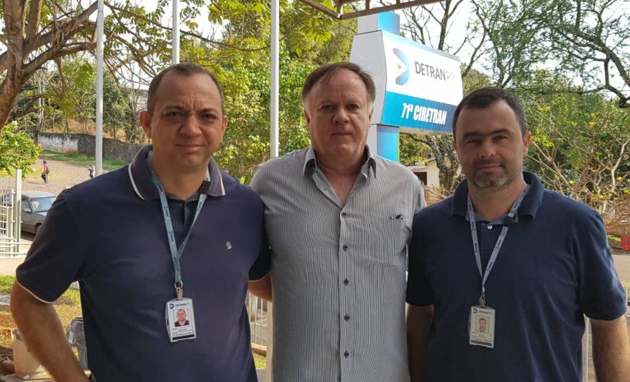 02/08/2019 - Visita do Diretor Geral Cesar Kogut à 71ª Ciretran de Barbosa Ferraz.