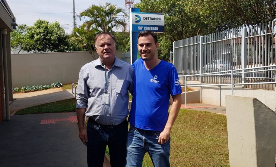 06/09/2019 -  Visita do diretor-geral, Cesar Kogut na 58º Ciretran de Rondon