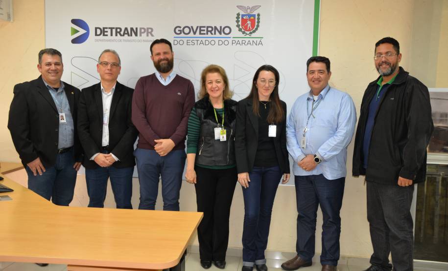 Visita membros do Detran-SC
