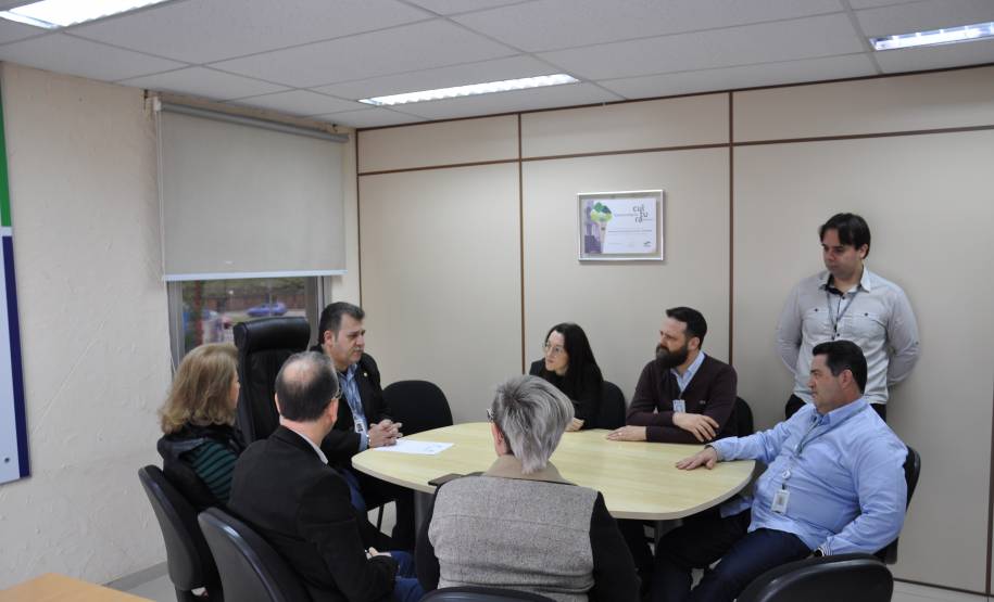 Visita membros do Detran-SC