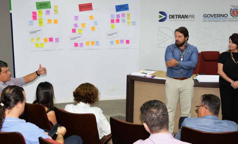 Diretorias de tecnologia e operacional do Detran promovem dinâmica de planejamento com suas coordenadorias
