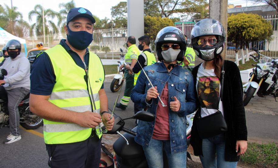 BRTran faz blitz educativa no Dia do Motociclista