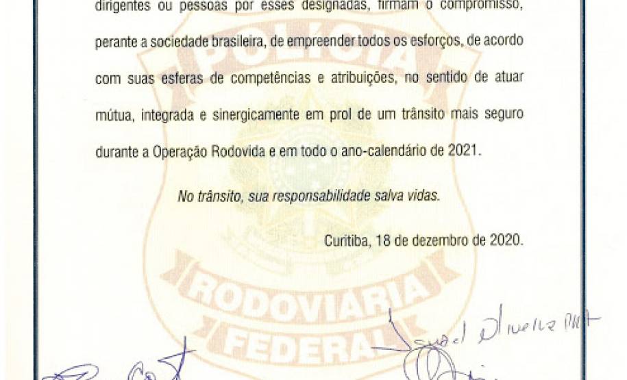 PRF no Paraná inaugura Operação Rodovida com órgãos de trânsito