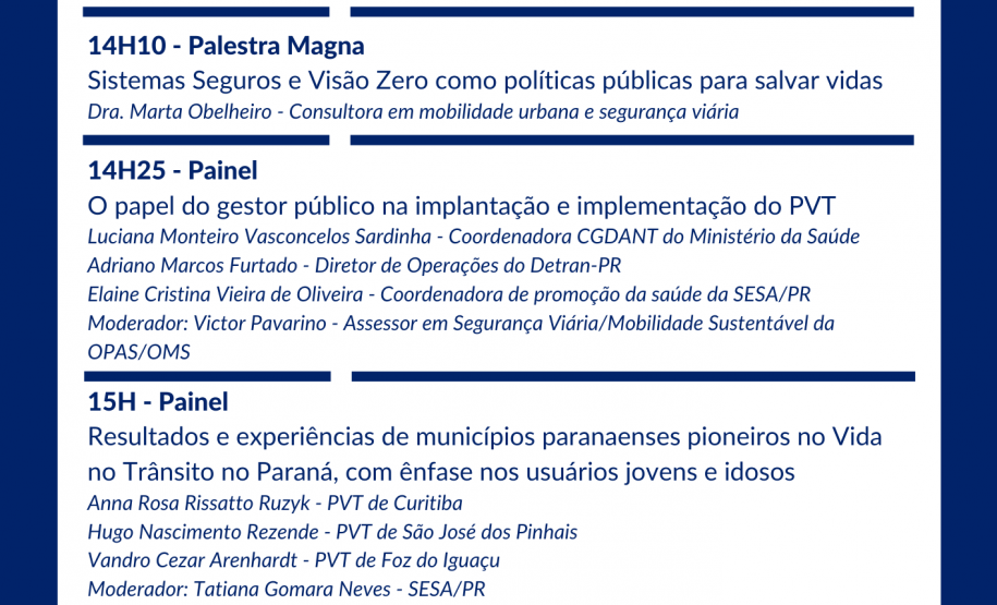 Detran e Sesa promovem Fórum sobre o Programa Vida no Trânsito