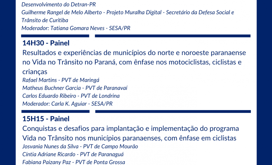 Detran e Sesa promovem Fórum sobre o Programa Vida no Trânsito