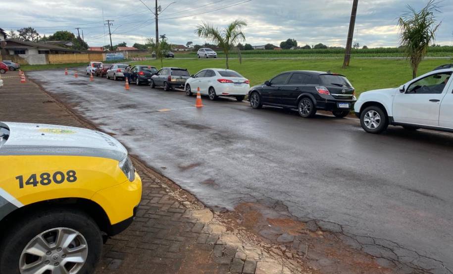 Detran disponibiliza área pra vacinação drive-thru da COVID-19 em Nova Aurora