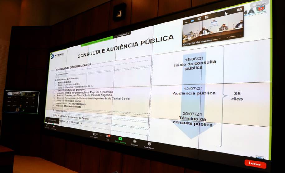 Concessão de pátios veiculares recebe primeiras contribuições em audiência pública