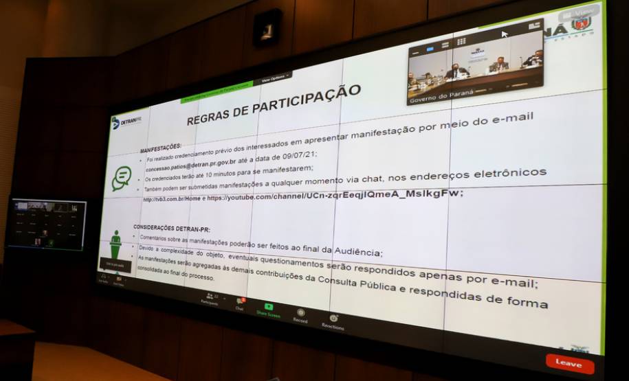 Concessão de pátios veiculares recebe primeiras contribuições em audiência pública