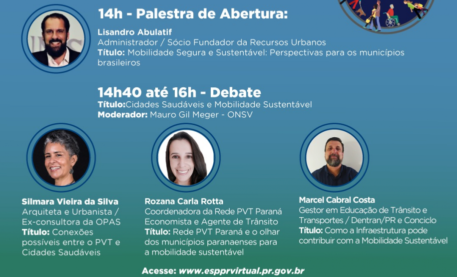 VI Fórum Estadual do Programa Vida no Trânsito do Paraná começa nesta terça (16)