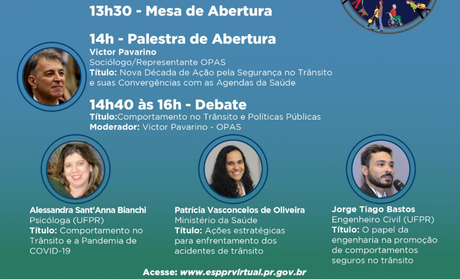 VI Fórum Estadual do Programa Vida no Trânsito do Paraná começa nesta terça (16)