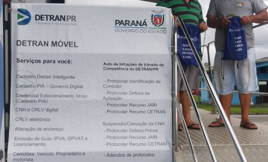 Detran-PR participa do Porto em Ação prestando serviços a caminhoneiros
