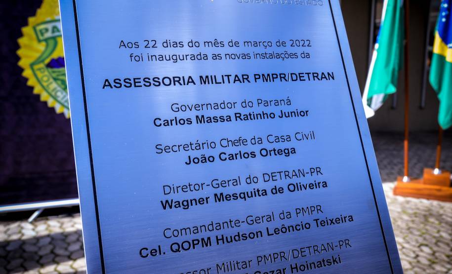 Detran-PR inaugura novas instalações da Assessoria Militar