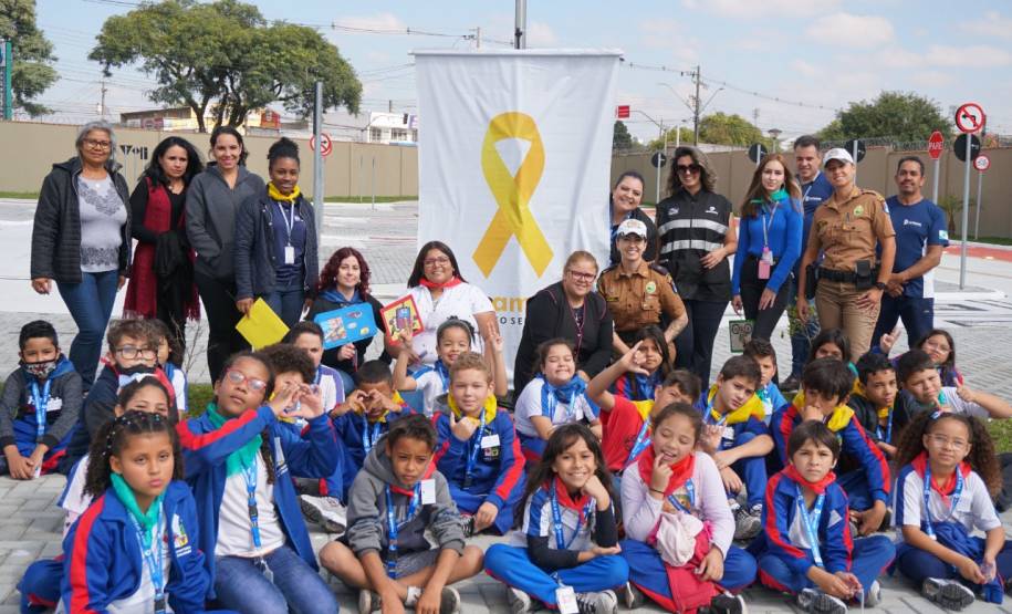 Alunos de Colombo são os primeiros a conhecer as ações educativas do Detranzinho