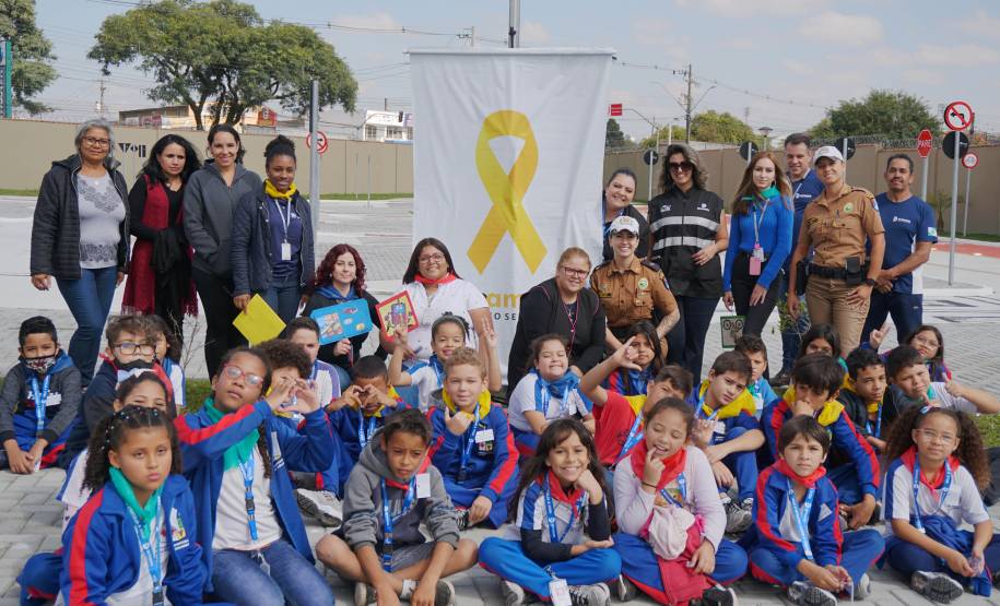 Alunos de Colombo são os primeiros a conhecer as ações educativas do Detranzinho