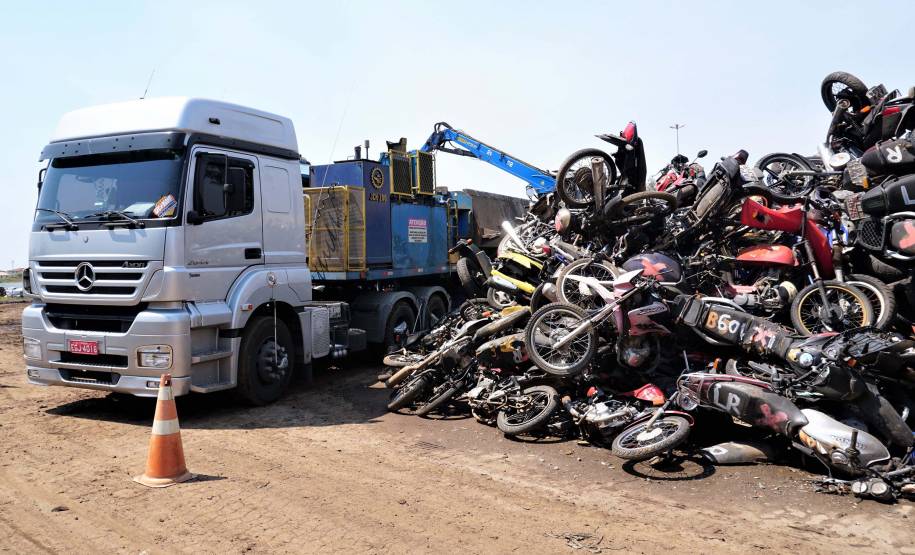 Detran realizará leilão de reciclagem com veículos apreendidos em todo o Estado