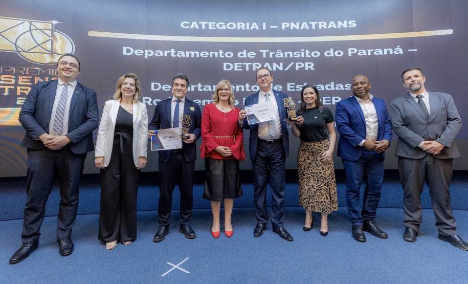 Paraná é destaque na entrega do Prêmio Senatran 2023 com ações ligadas ao Pnatrans.