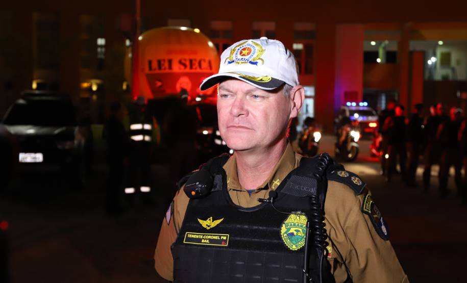 Operação marca a adesão do Paraná ao calendário nacional da Lei Seca no trânsito.