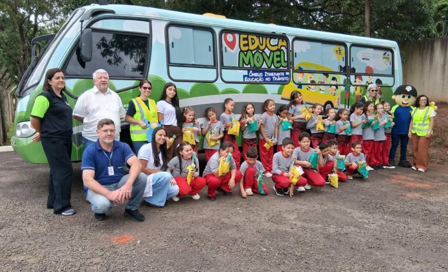 Detran-PR promove atividade de educação do trânsito com alunos de Paraíso do Norte