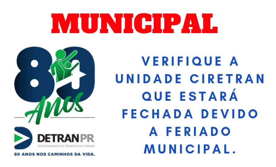 FERIADO MUNICIPAL ..