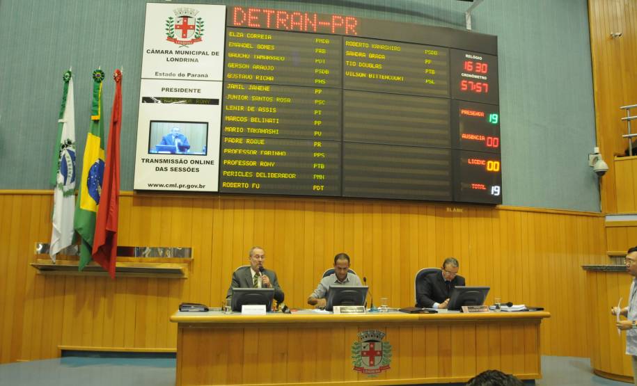 Na última quarta-feira (30) o diretor-geral do Departamento de Trânsito do Paraná (Detran) participou de uma sessão plenária na Câmara Municipal de Londrina.