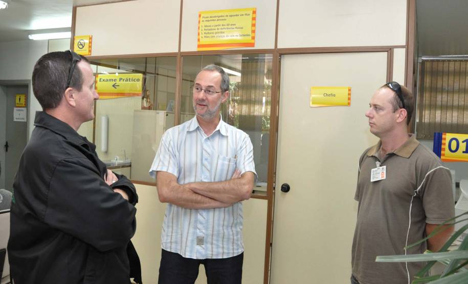 O diretor-geral do Detran, Marcos Traad, visitou nesta semana oito Ciretrans da região Sudoeste do Estado.