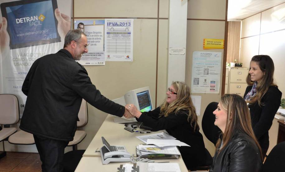 O diretor-geral do Detran, Marcos Traad, visitou nesta semana oito Ciretrans da região Sudoeste do Estado.