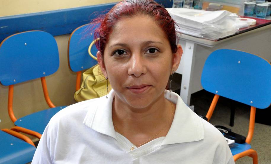 O Departamento de Trânsito do Paraná (Detran) deu início, nesta semana, a uma série de encontros com 1,5 mil professores da rede municipal de ensino, de 134 cidades paranaenses.Na foto, a professora Meyriane Delfino de Souza. Foto: Paulo Rosa/Detran