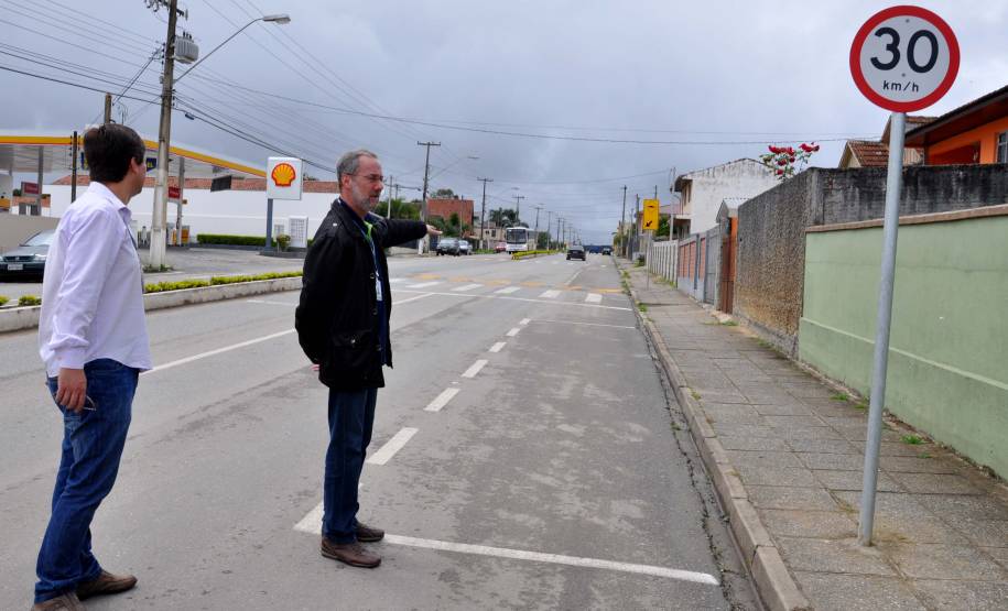LAPA, 03/04/2014 - O diretor-geral do Departamento de Trânsito do Paraná (Detran), Marcos Traad, acompanhou nesta semana a finalização do programa de sinalização viária na cidades da Lapa e Rio Negro. Foto: Paulo Rosa/Detran