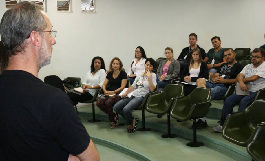 Curso de Monitoramento. Na foto, o diretor-geral do Detran, Marcos Traad.