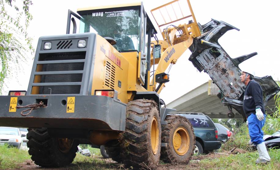 Detran Paraná destina veículos para reciclagem. Foto: Juliano Pedrozo/Detran