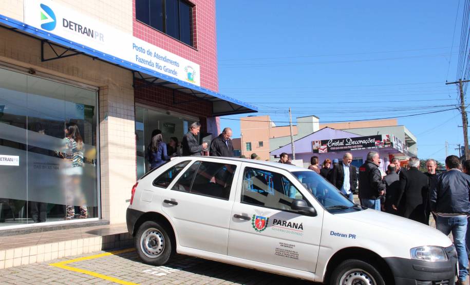 O diretor-geral do Detran, Marcos Traad, inaugurou nesta segunda-feira (30), em Fazenda Rio Grande, na Região Metropolitana de Curitiba, mais um posto de atendimento avançado.
Foto: Juliano Pedrozo/Detran