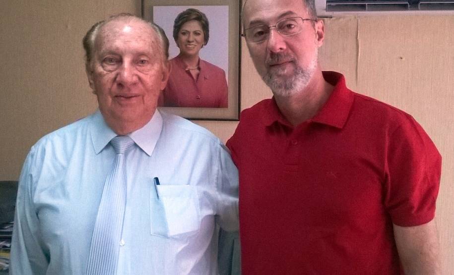 O diretor-geral do Departamento de Trânsito do Paraná, Marcos Traad, visitou nesta quinta-feira (6) o Detran do Rio Grande do Norte. Ele foi recebido pelo diretor norte rio-grandense, Antônio Willy Vale Saldanha. Foto: Detran/RN