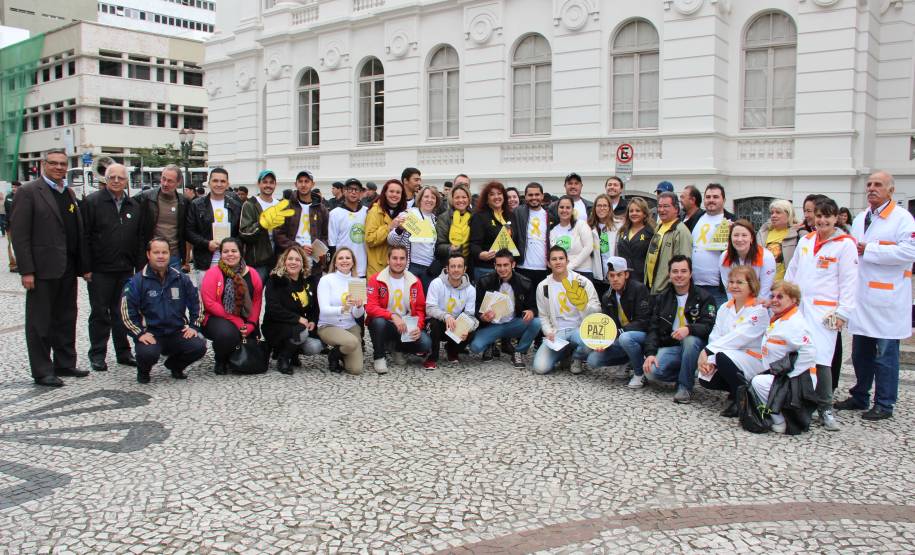 Detran participa de lançamento oficial do Maio Amarelo. Foto: Juliano Pedrozo