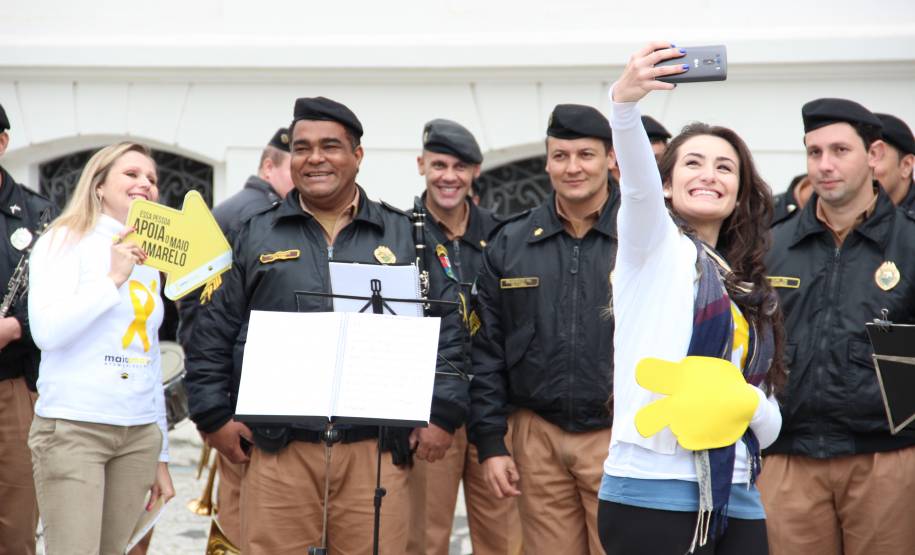 Detran participa de lançamento oficial do Maio Amarelo. Foto: Juliano Pedrozo