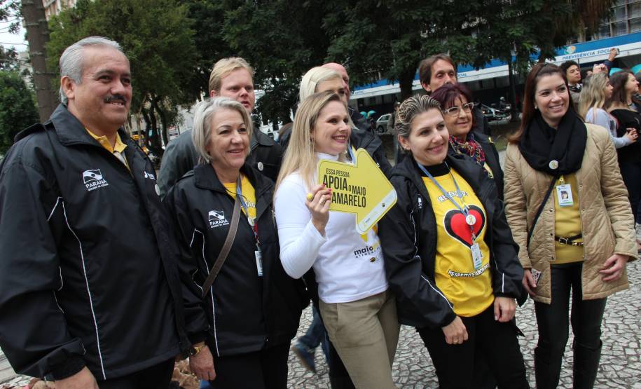 Detran participa de lançamento oficial do Maio Amarelo. Foto: Juliano Pedrozo