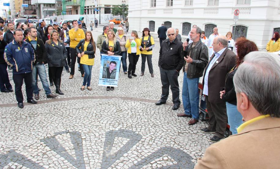 Detran participa de lançamento oficial do Maio Amarelo. Foto: Juliano Pedrozo