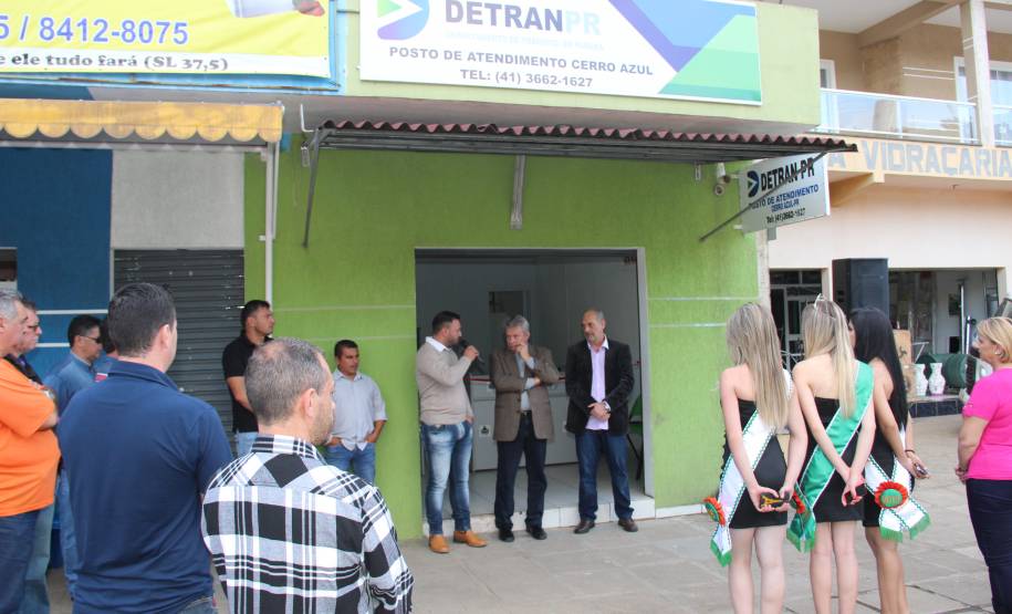 Detran inaugura posto de atendimento em Cerro Azul. Foto: Juliano Pedrozo