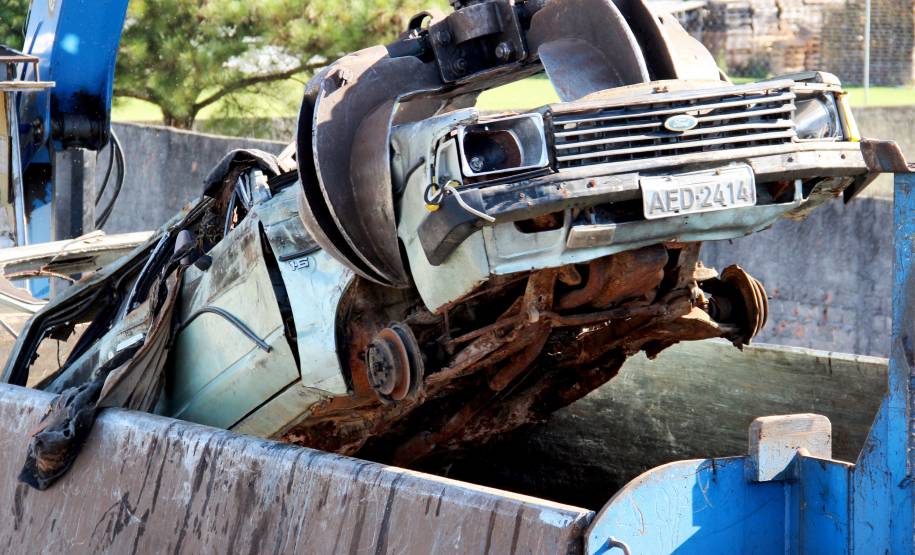 Detran inicia processo para destruição de veículos no interior do EstadoFoto: Juliano Pedrozo/Detran PR