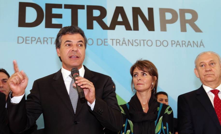 Governador autoriza obras de sinalização viária em 104 municípios paranaenses. Foto: Orlando Kissner