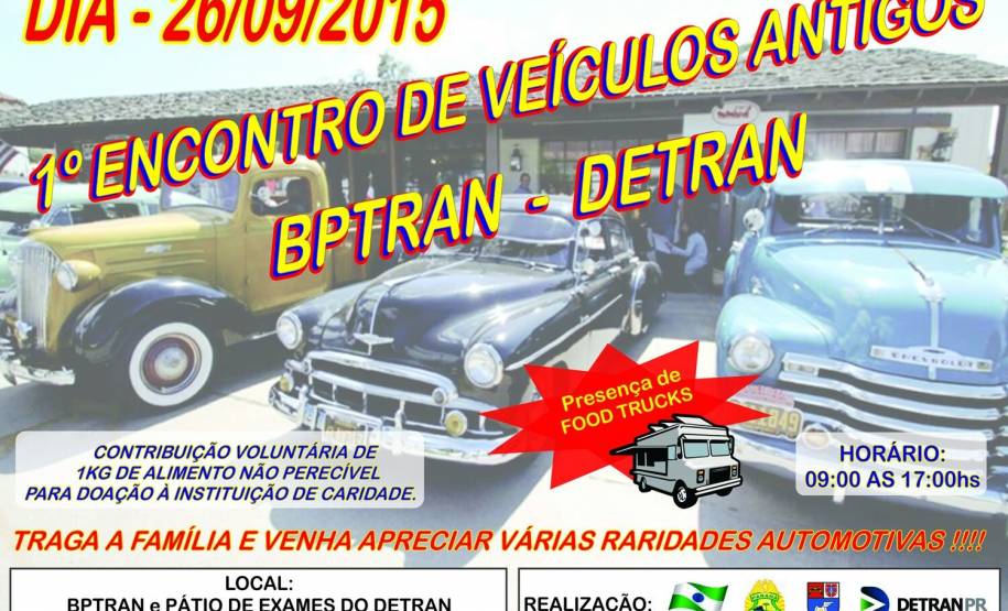 Detran e BPTran fazem 1º encontro de carros antigos Detran e BPTran fazem 1º encontro de carros antigos