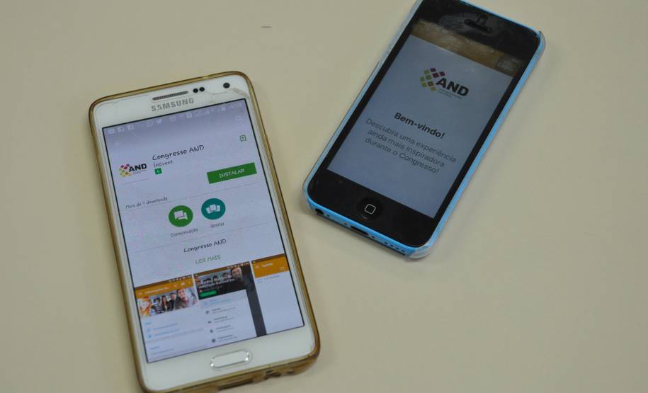Aplicativo oficial do evento pode ser encontrado na App Store da Apple e na loja da GooglePlay, com download gratuito. Ferramenta permite interação entre participantes e palestrante, acesso a agenda, mapas e notícias.
