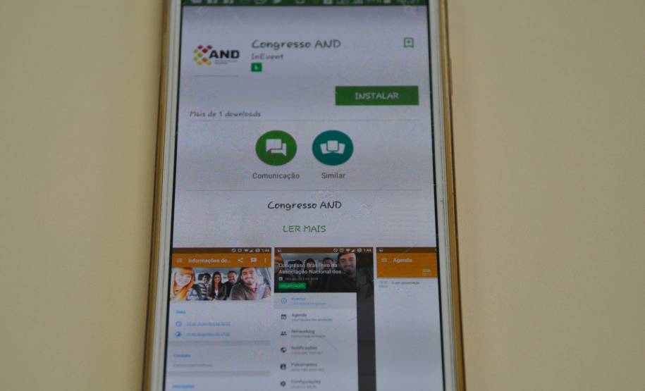 Aplicativo oficial do evento pode ser encontrado na App Store da Apple e na loja da GooglePlay, com download gratuito. Ferramenta permite interação entre participantes e palestrante, acesso a agenda, mapas e notícias.