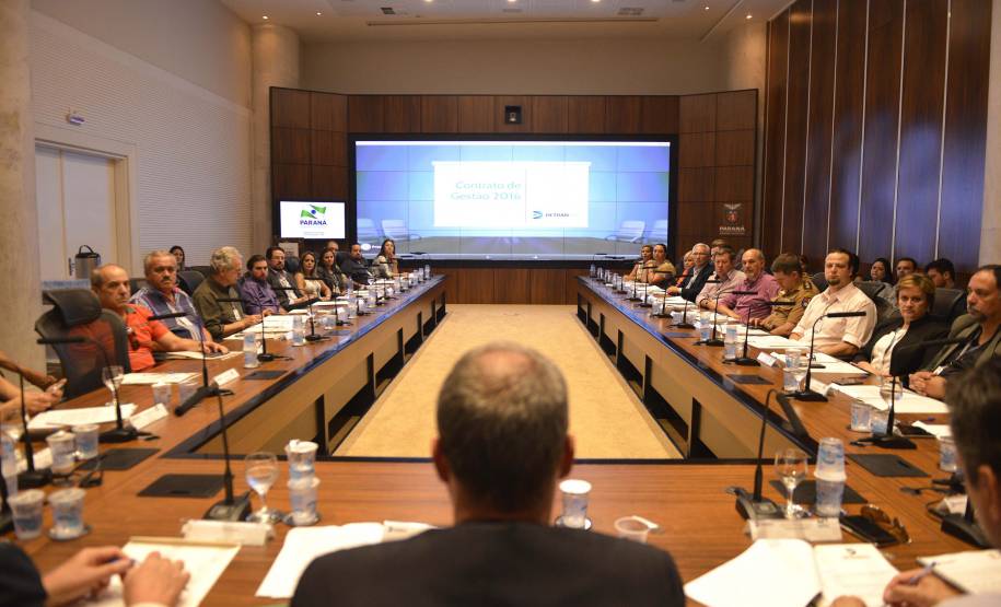 Reunião de Contrato de Gestão 2016 realizado no Palácio Iguaçu na sexta-feira (15/01/2016). Foto:Leila Nunes